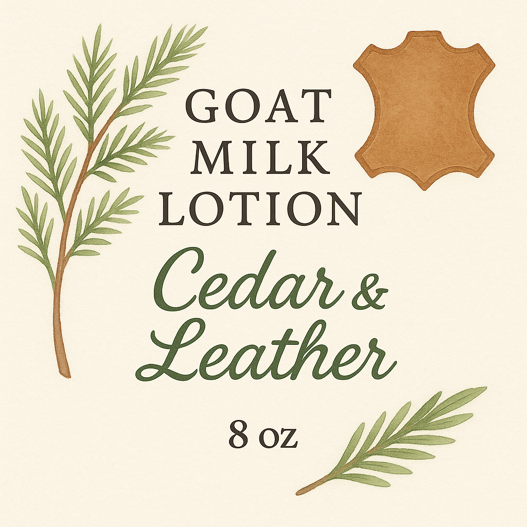 Goat Milk Lotion-Cedar and Leather