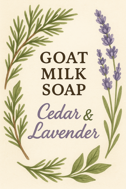 Goat Milk Soap- Cedar and Lavender