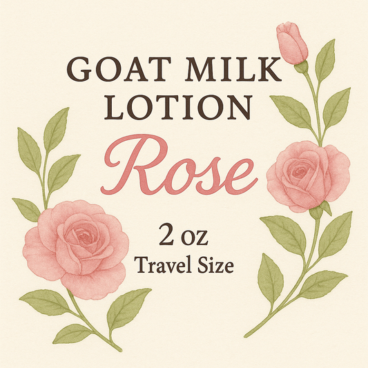 Goat Milk Lotion-Rose Travel Size (2 oz) (Salon)