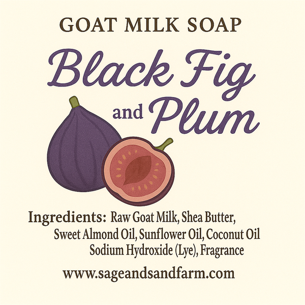 Goat Milk Soap-Black Fig and Plum