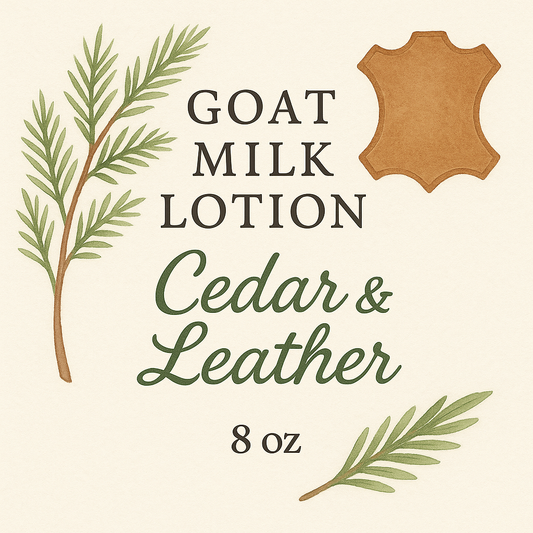 Goat Milk Lotion-Cedar and Leather