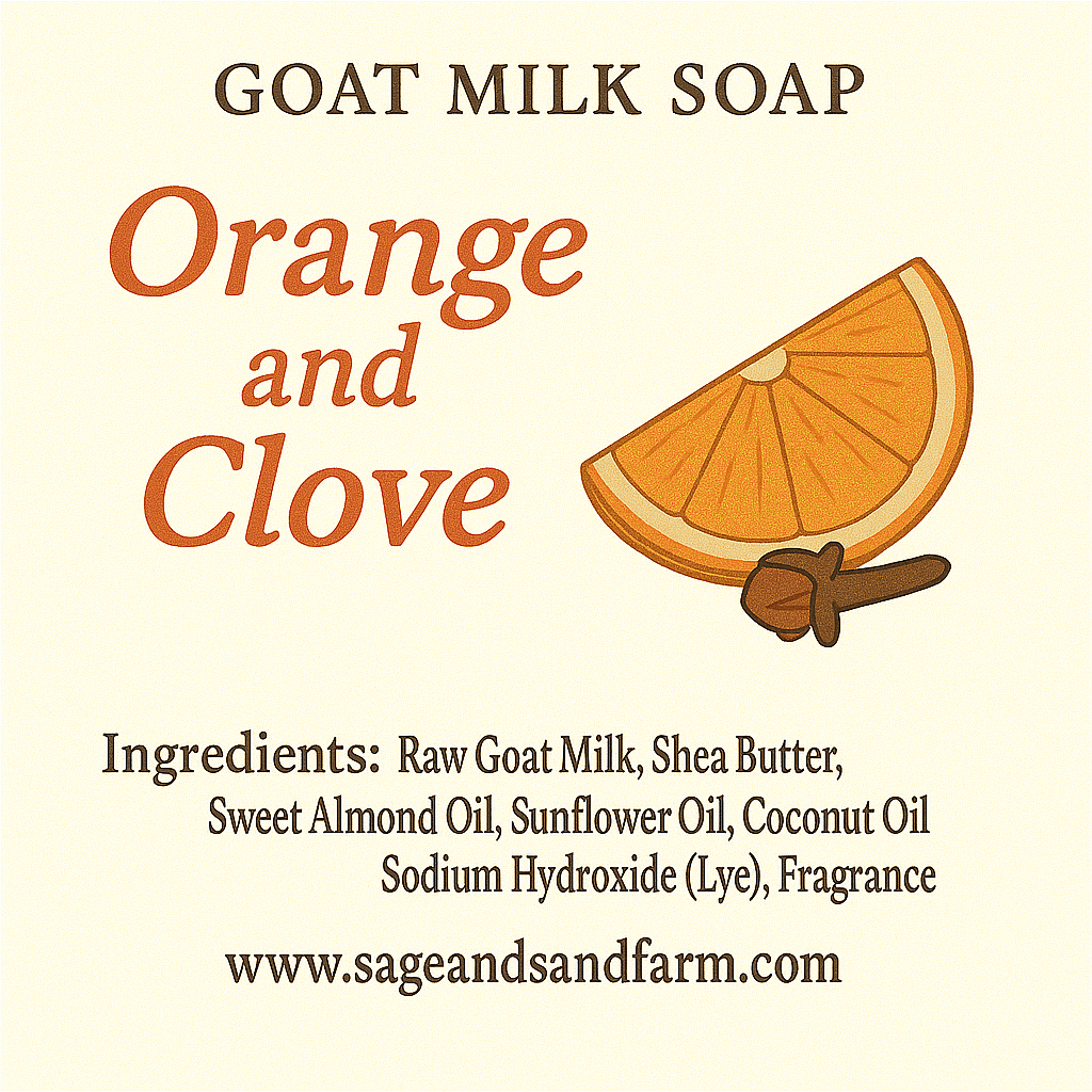Goat Milk Soap-Orange and Clove